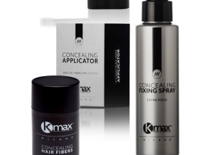 KMax Milano Pro Kit – Fixing Spray 100ml & Applicator & Fibers Καστανό Regular 15gr
